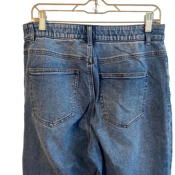 Technology by Recreation Jean Women Sz 10 Crop Flexi-Fit Elastic Waist High Rise - Picture 9 of 10